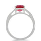 Anillo de Plata con Rubí de Madagascar