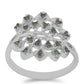 Anillo de Plata con Diamante Verde