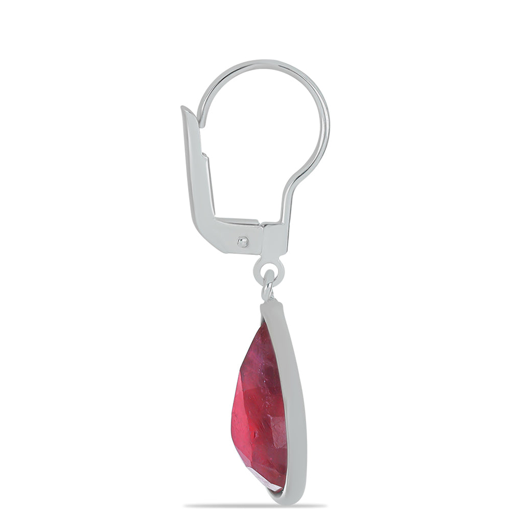 Pendientes de Plata con Rubí de Madagascar 2 