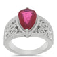 Anillo de Plata con Rubí de Madagascar