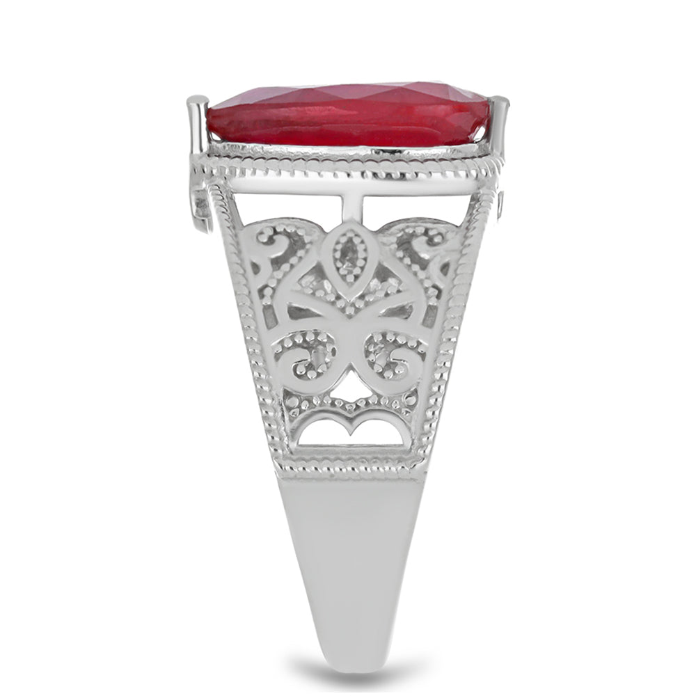 Anillo de Plata con Rubí de Madagascar 4 
