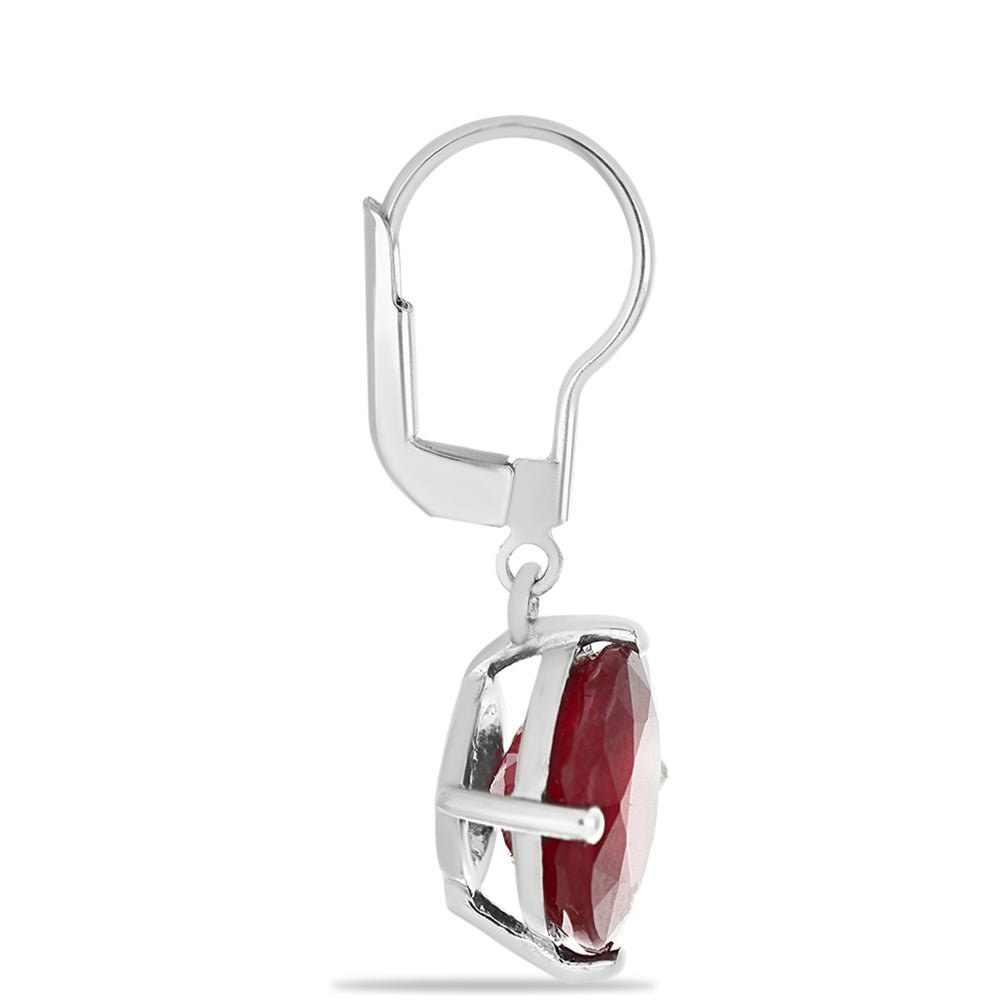 Pendientes de Plata con Rubí de Madagascar 2 