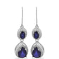 Pendientes de Plata con Zafiro Azul Australiano