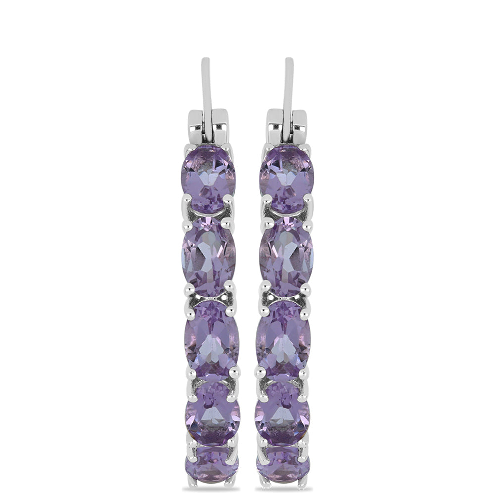 Pendientes de Plata con Amatista Rosa de Francia 1 