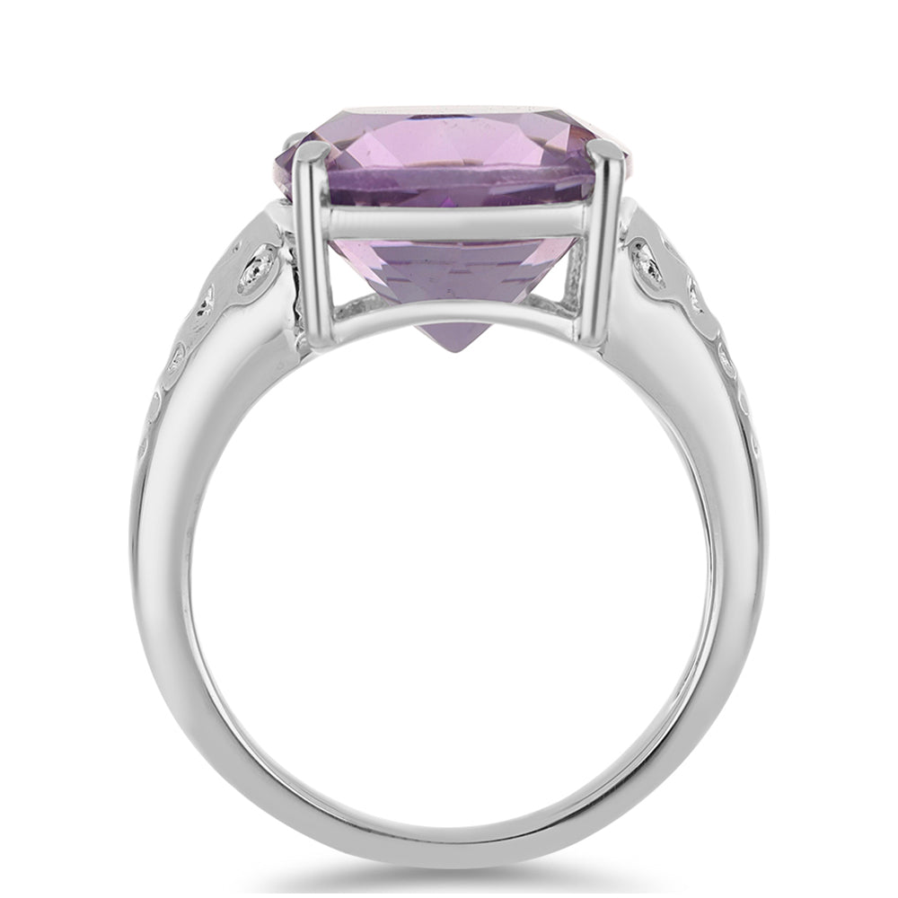 Anillo de Plata con Amatista Rosa de Francia 3 