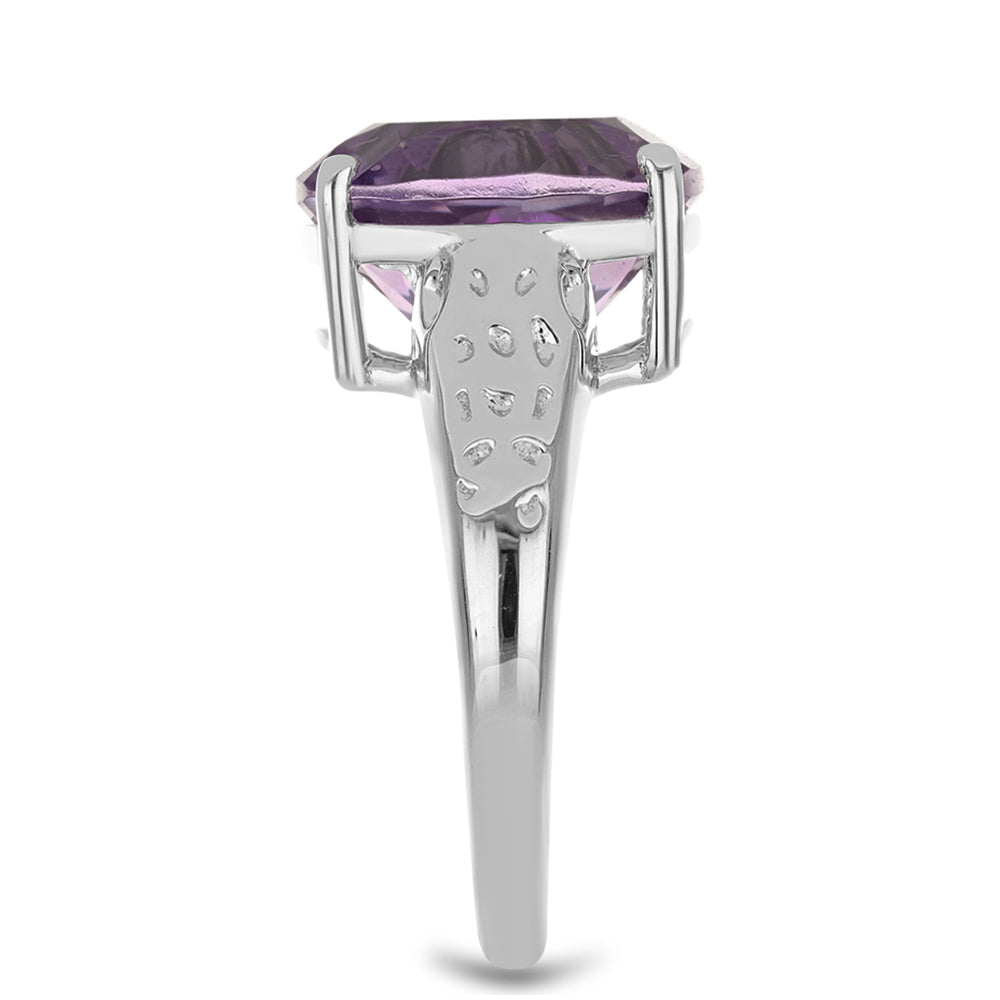 Anillo de Plata con Amatista Rosa de Francia 4 