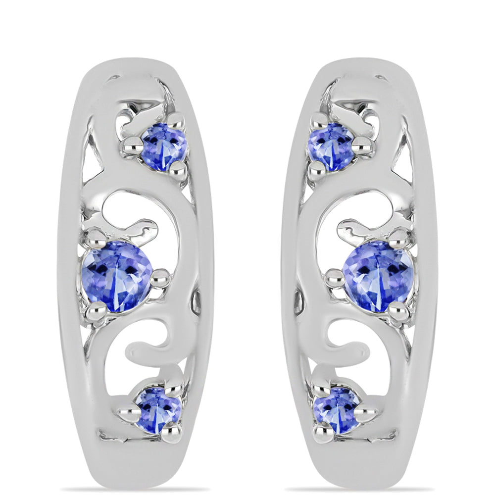 Pendientes de Plata con Tanzanita