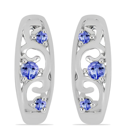 Pendientes de Plata con Tanzanita