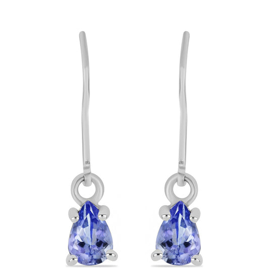 Pendientes de Plata con Tanzanita