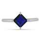 Anillo de Plata con Zafiro Azul Australiano