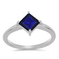 Anillo de Plata con Zafiro Azul Australiano