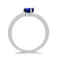 Anillo de Plata con Zafiro Azul Australiano