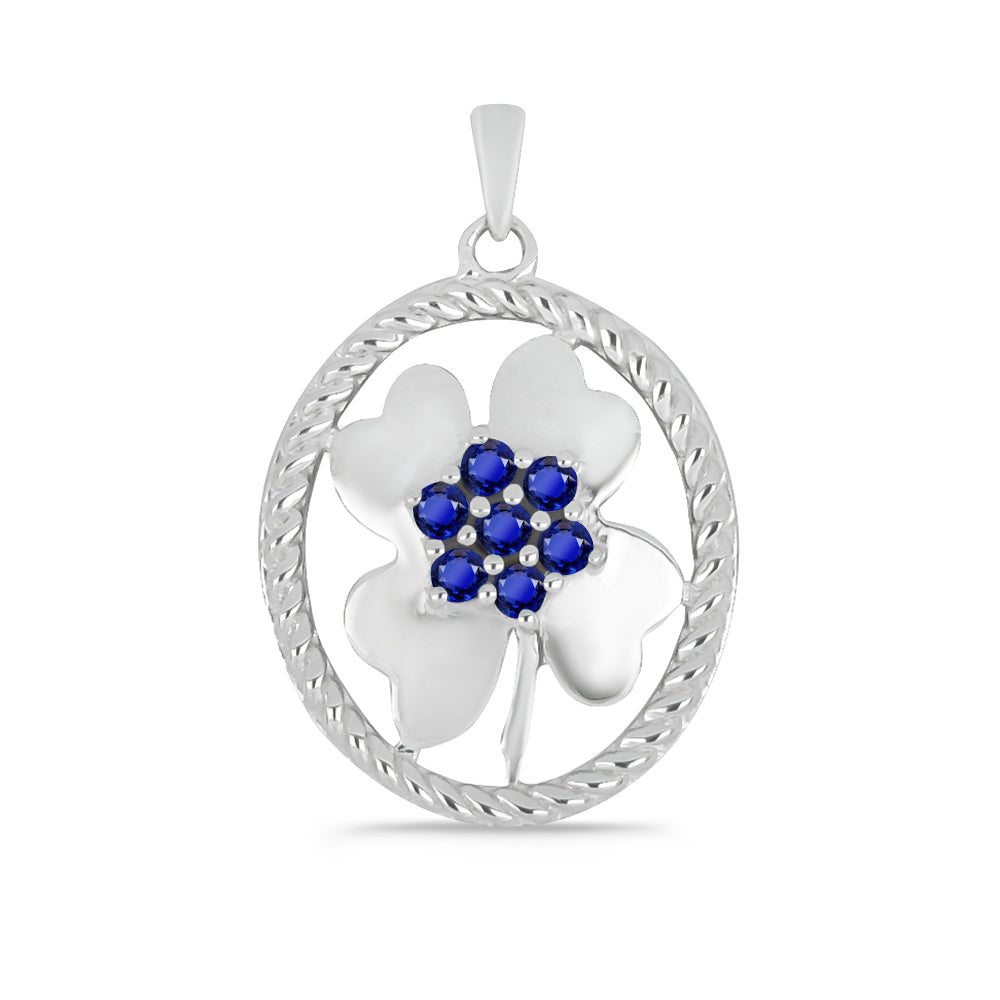 Colgante de Plata con Zafiro Azul Australiano 1 