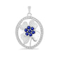 Colgante de Plata con Zafiro Azul Australiano