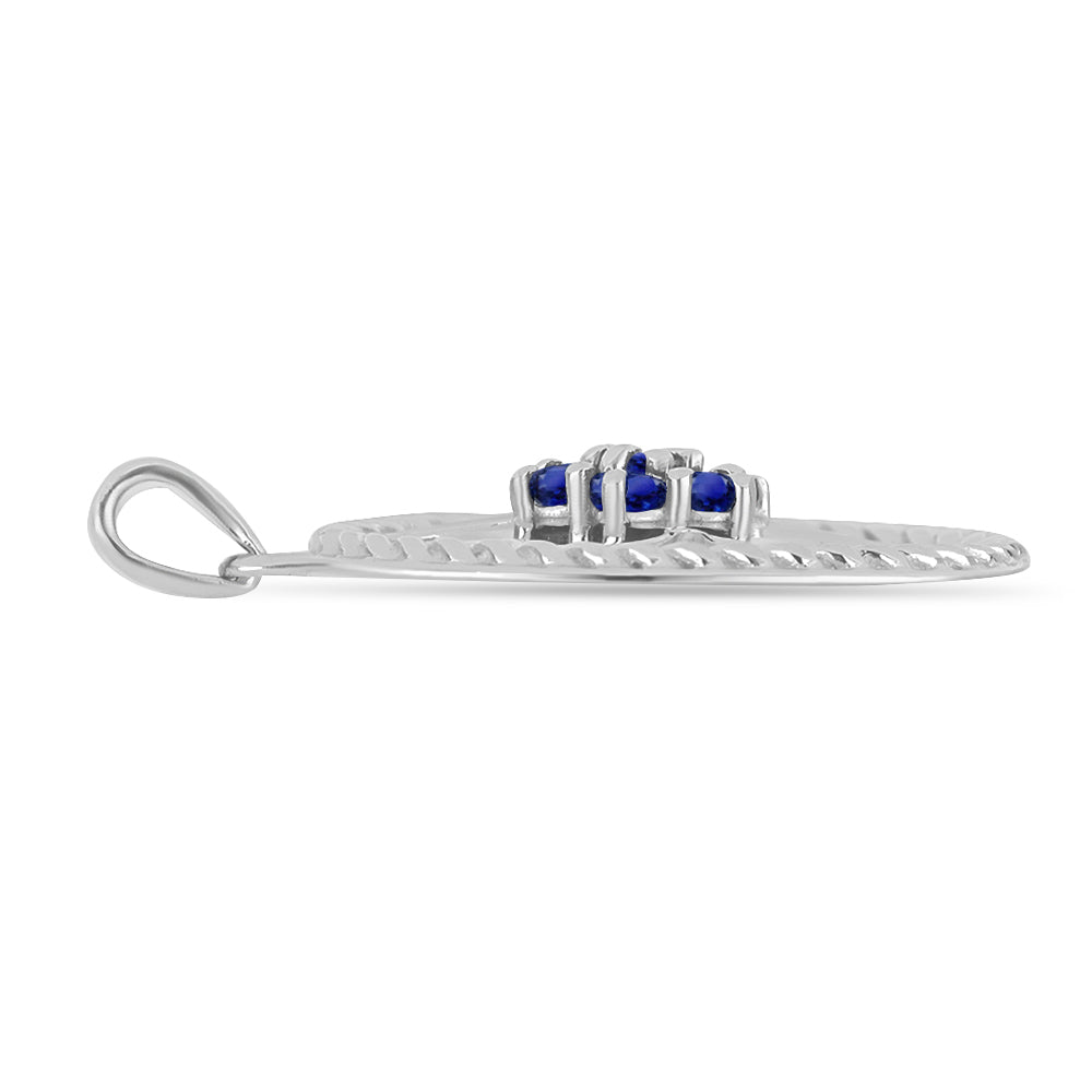 Colgante de Plata con Zafiro Azul Australiano 2 