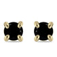 Pendientes de Oro 9K con Diamante Negro