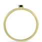 Anillo de Oro 9K con Diamante Negro