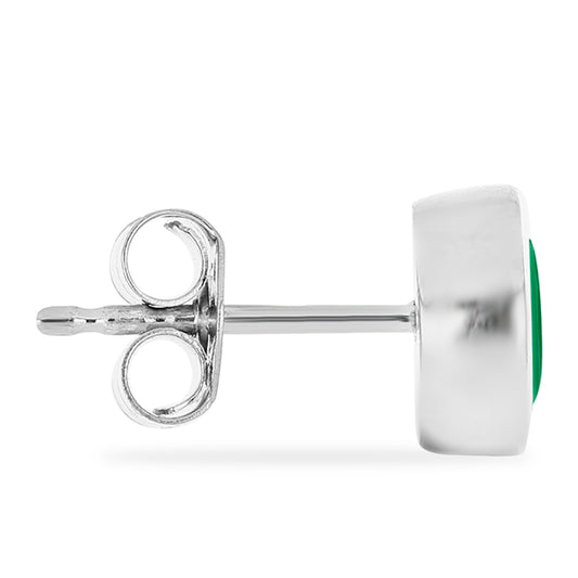 Pendientes de Plata con Esmeralda de Brasil
