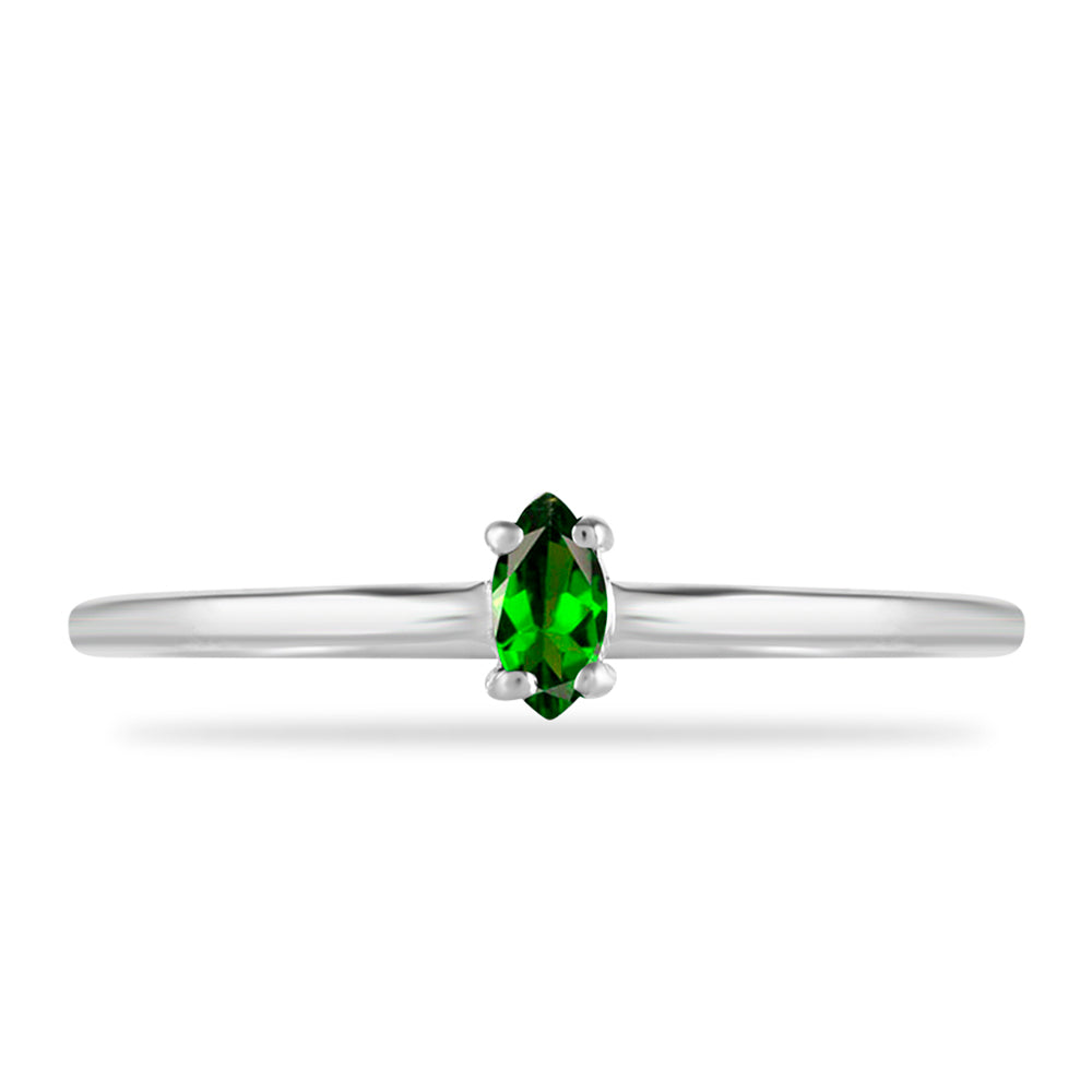 Anillo de Plata con Diópsido de Cromo 1 
