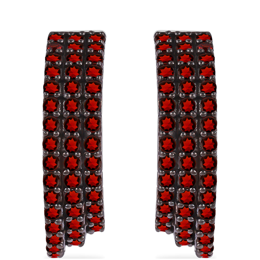 Pendientes de Plata con Granate Barton 1 