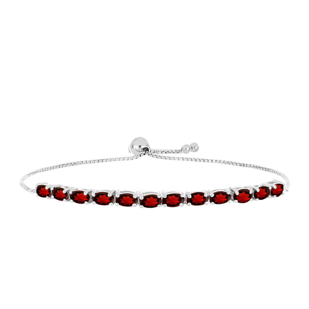 Pulsera de Plata con Granate Barton
