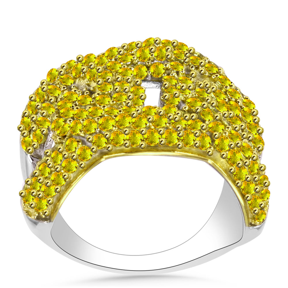 Anillo de Plata con Citrino de los Montes Urales 2 