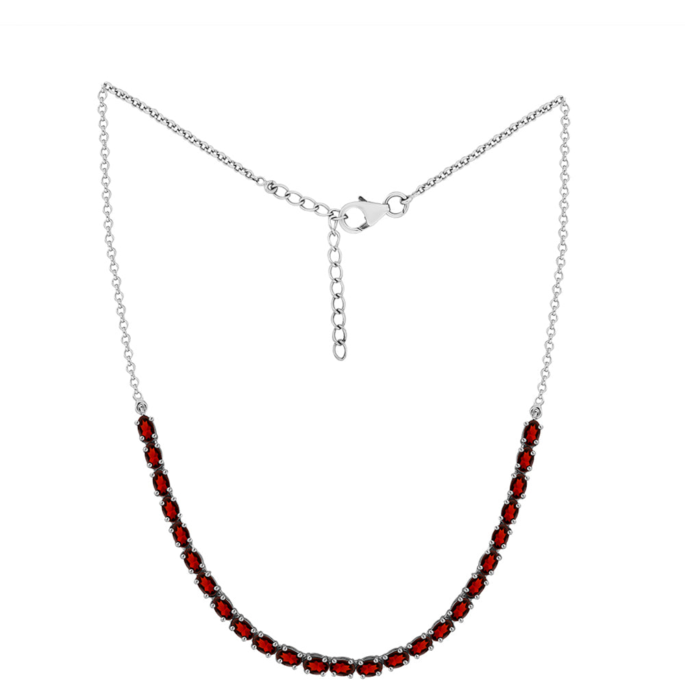 Collar de Plata con Granate Barton