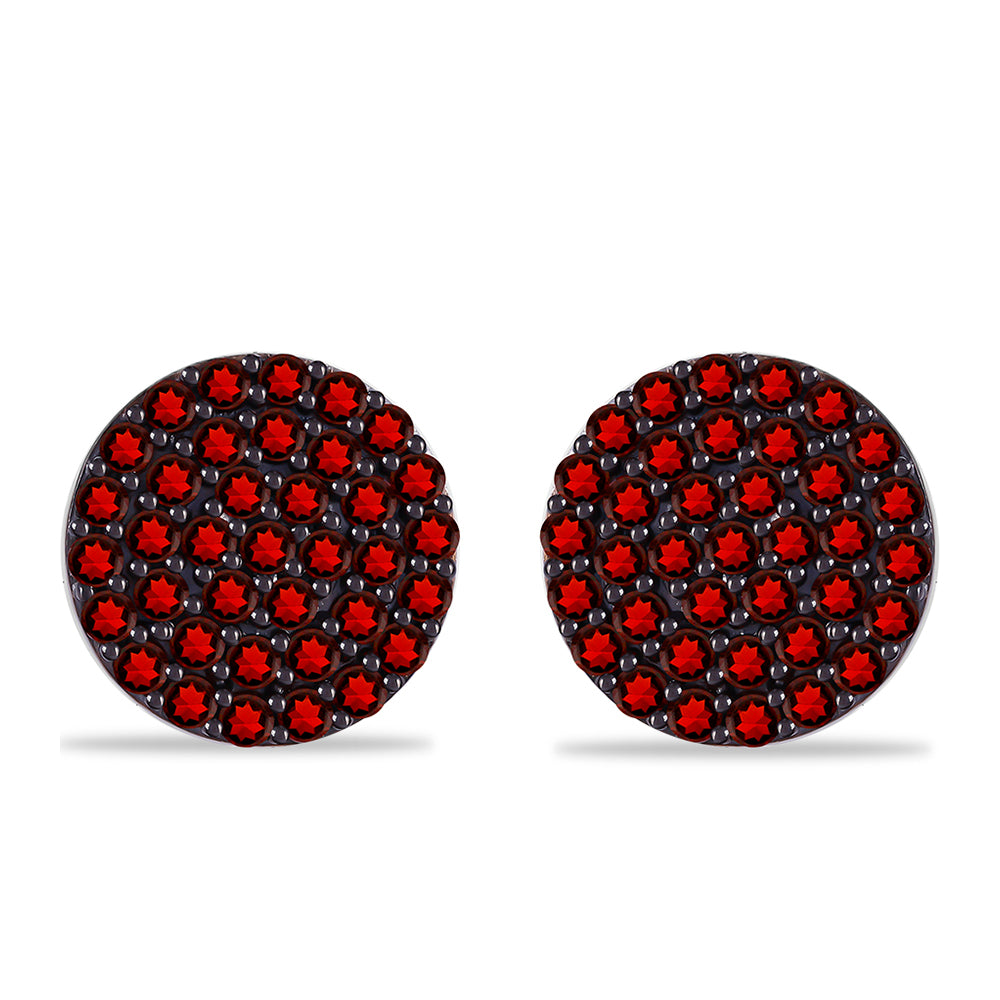 Pendientes de Plata con Granate Barton