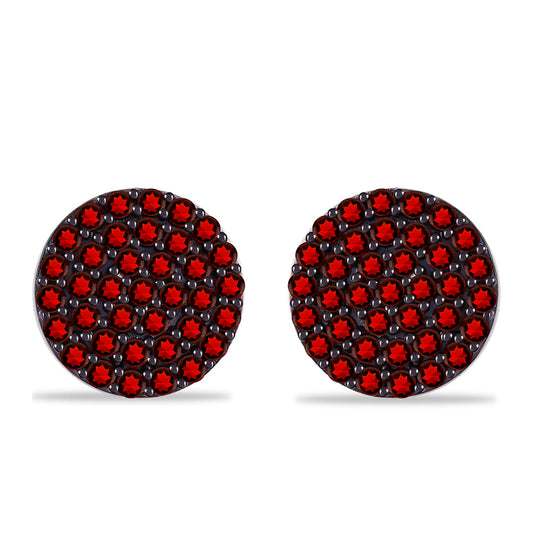 Pendientes de Plata con Granate Barton