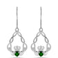 Pendientes de Plata con Diópsido de Cromo