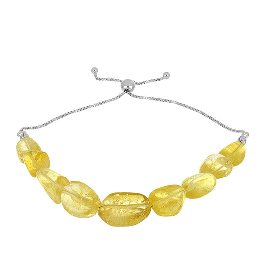 Pulsera de Plata con Citrino de los Montes Urales