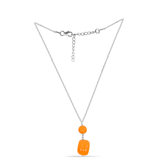 Collar de Plata con Jade Amarillo