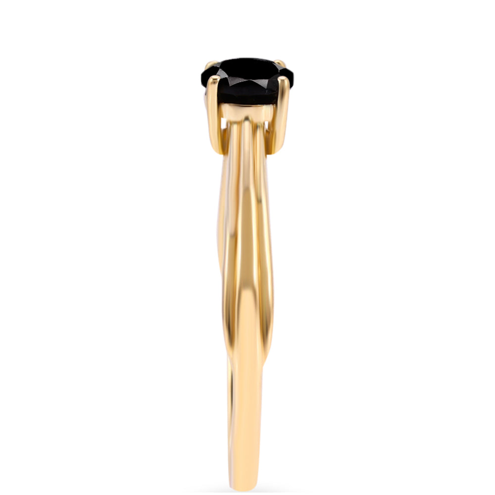 Anillo de Plata Bañada en Oro 4 