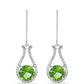 Pendientes de Plata con Cuarzo Verde Helecho