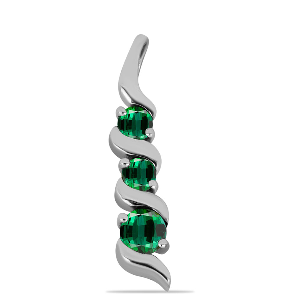 Colgante de Plata con Turmalina Verde 1 