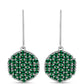 Pendientes de Plata con Turmalina Verde