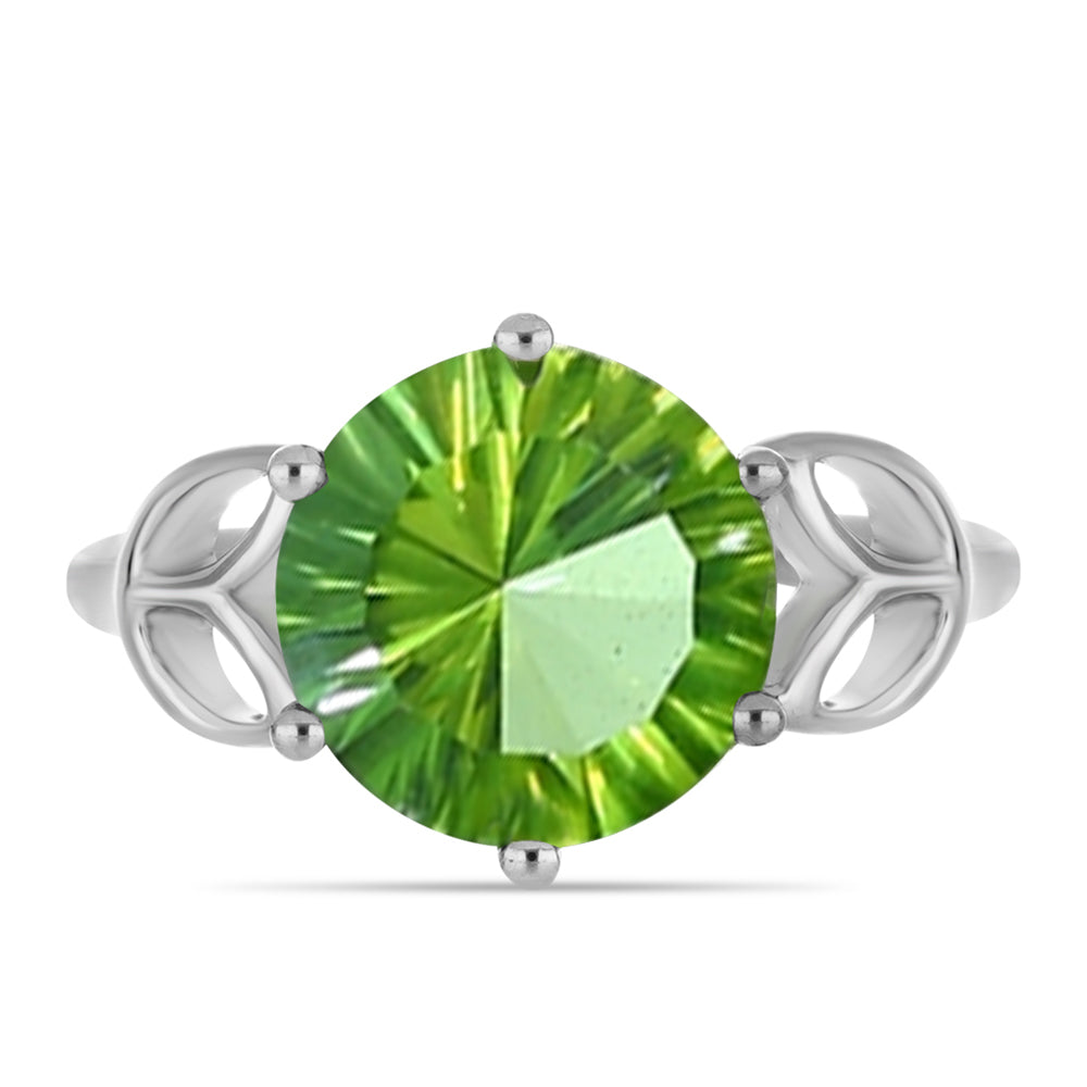 Anillo de Plata con Cuarzo Verde Helecho 1 