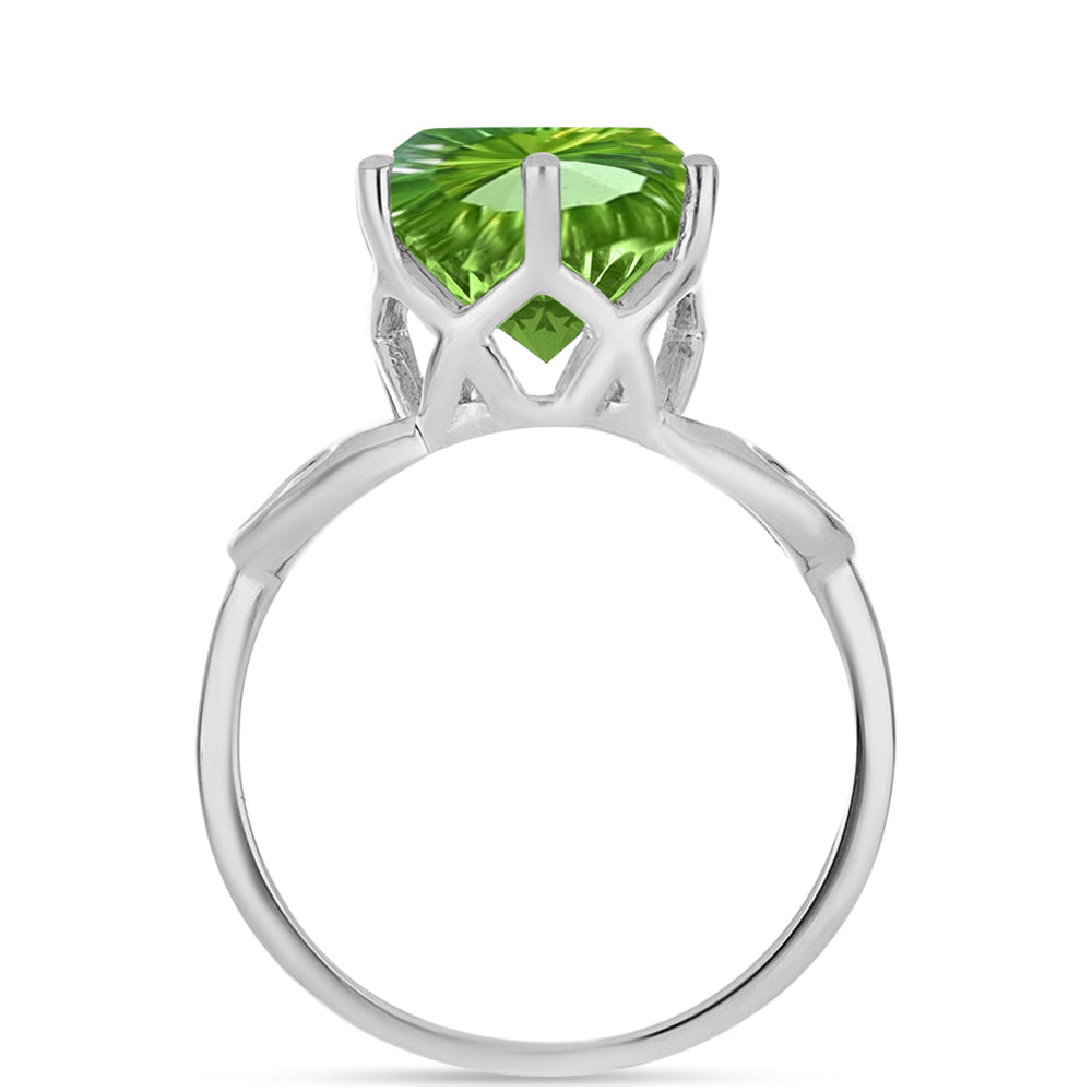 Anillo de Plata con Cuarzo Verde Helecho 2 