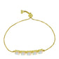 Pulsera de Plata Bañada en Oro con Ópalo Welo
