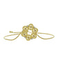 Pulsera de Plata Bañada en Oro con Diamante Champagne y Diamante blanco