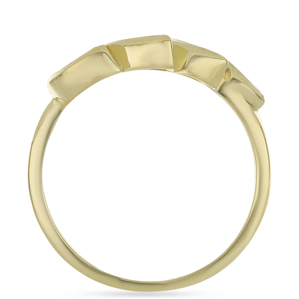 Anillo de Plata Bañada en Oro con Zafiro Arco Iris Rosebery