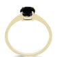 Anillo de Plata Bañada en Oro con Ónix negro de Suwar