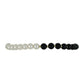 Pulsera de Plata Bañada en Oro con Ónix negro de Suwar y Perla de Agua Dulce
