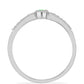 Anillo de Plata con Ópalo Hialita y Topacio Blanco