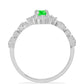 Anillo de Plata con Ópalo Hialita y Topacio Blanco