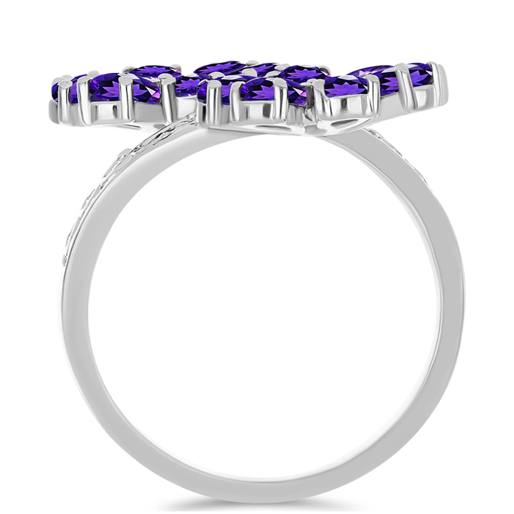 Anillo de Plata con Amatista de Marruecos 2 