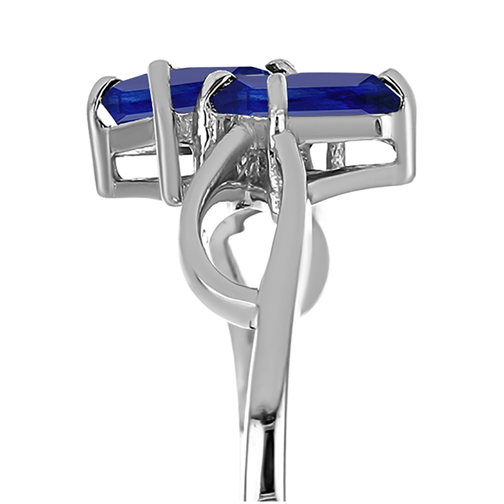 Anillo de Plata con Zafiro Azul Australiano 4 