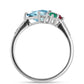 Anillo de Plata con Amatista de Marruecos y Ágata Verde