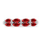 Anillo de Plata con Ágata Roja y Topacio Blanco