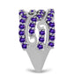 Anillo de Plata con Amatista de Marruecos